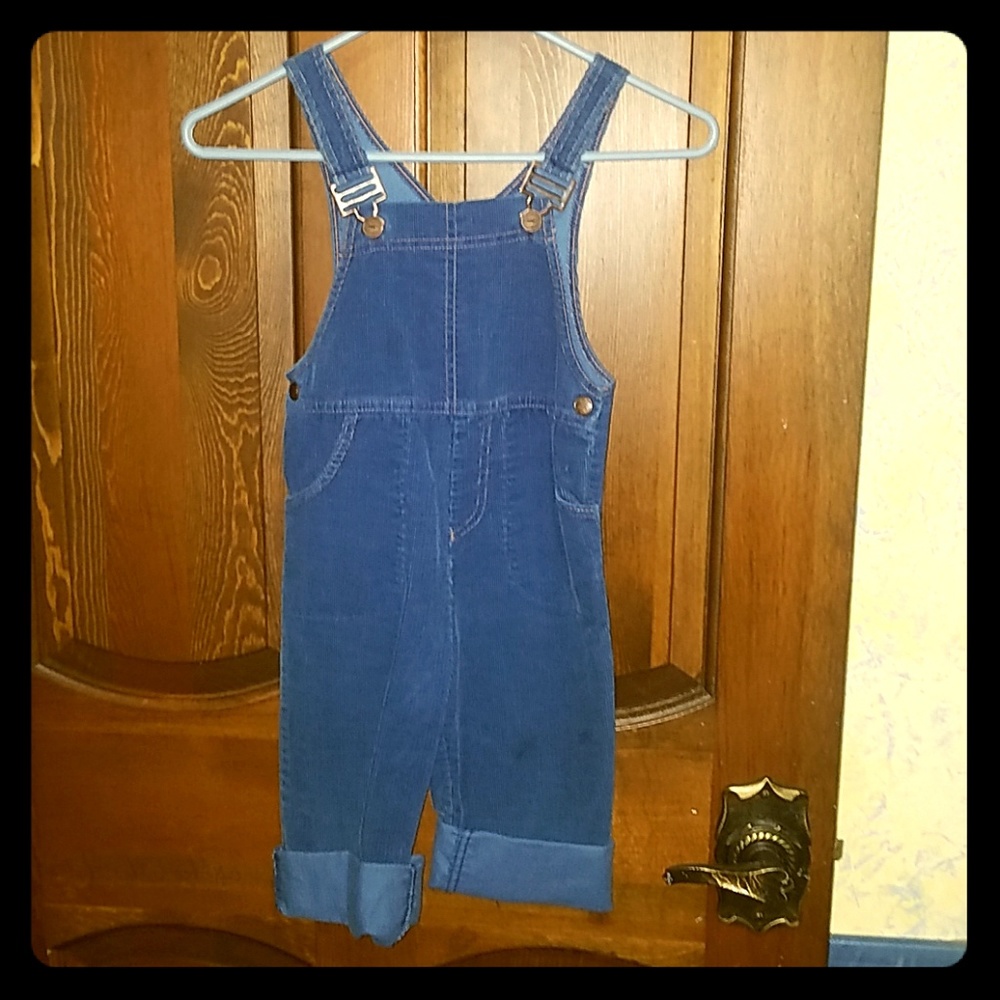 Carter's Overalls Size 4t Blue Cordory , Vintage